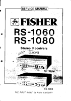 Fisher RS-1080 - Service Manual 
